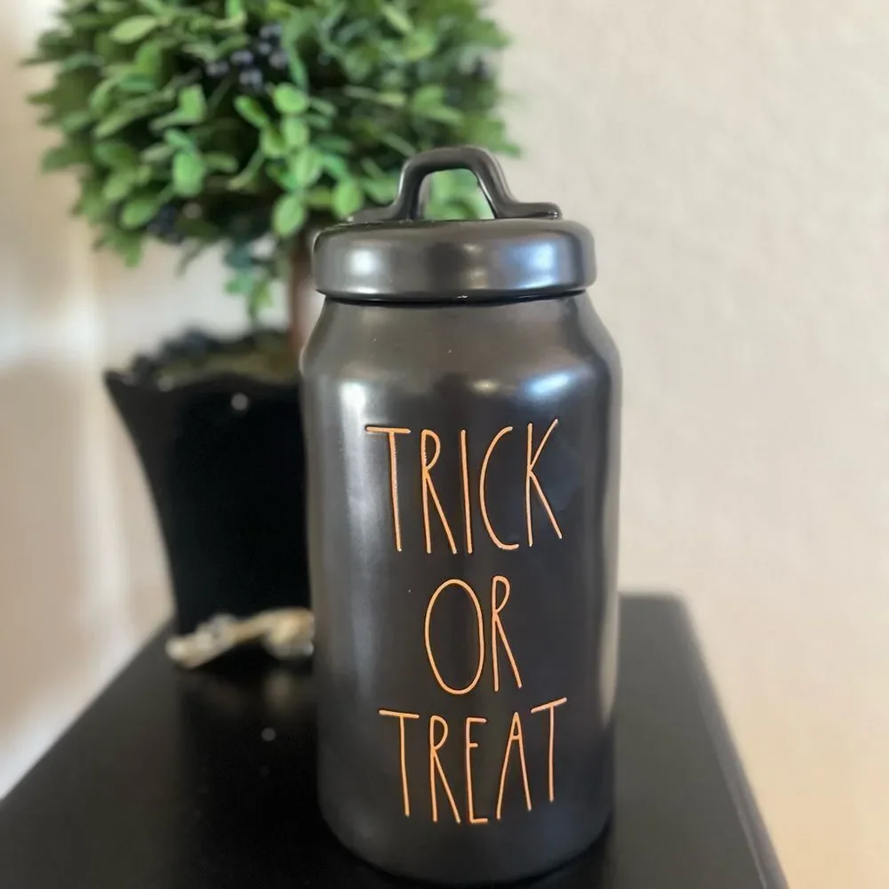 Trick or treat canister rae dunn